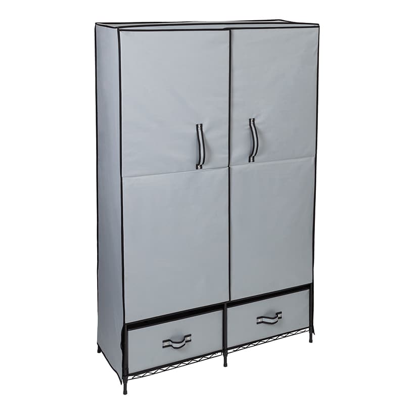 Portable Closet with 2 Drawers