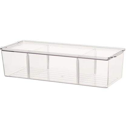 Snack Box Container with 3 Compartments