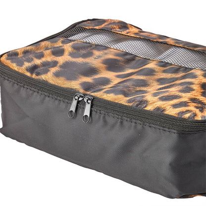 Travel Packing Cubes in Cheetah Print - Set of 3