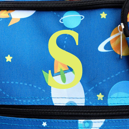 Kids' Monogrammed Space-Themed Luggage 3 Pc. Set