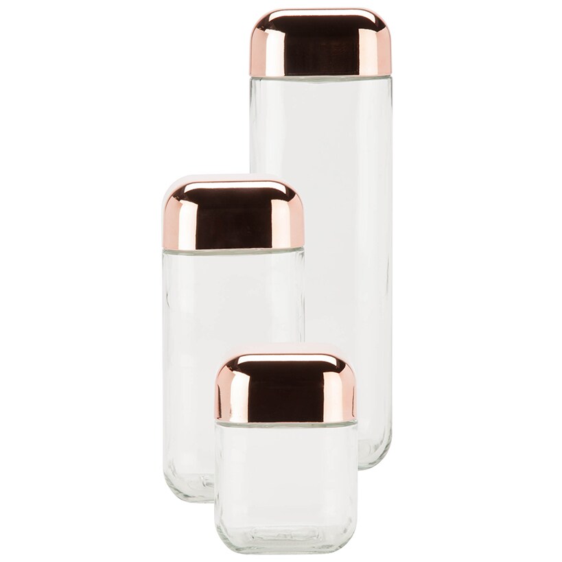 Glass Jar Storage Set 3-Pc