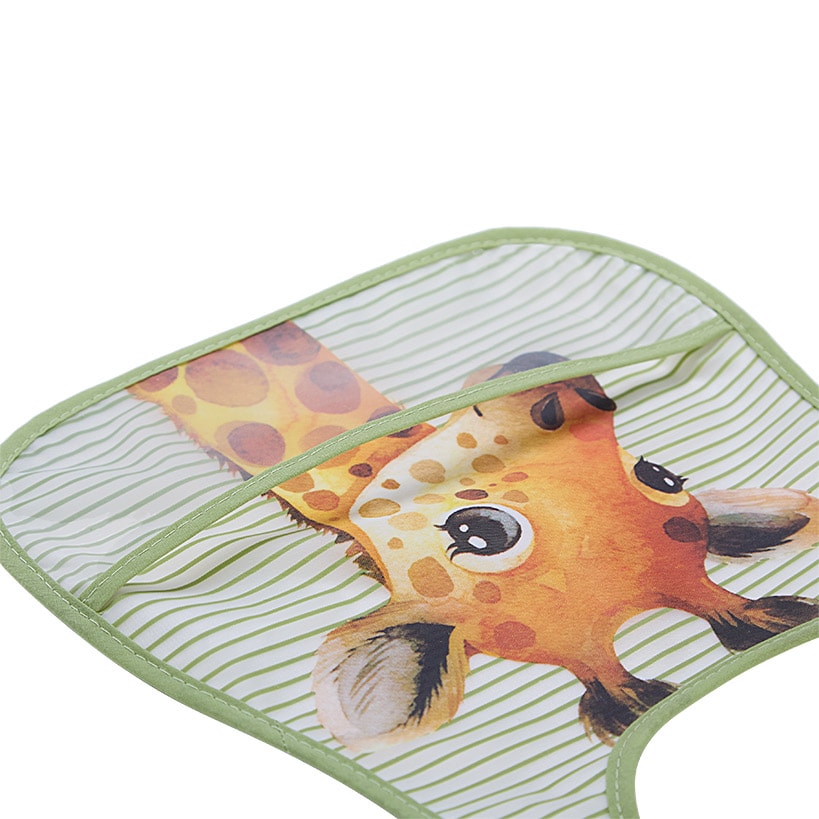 Baby Food-Catching Colorful Bibs - Set of 3