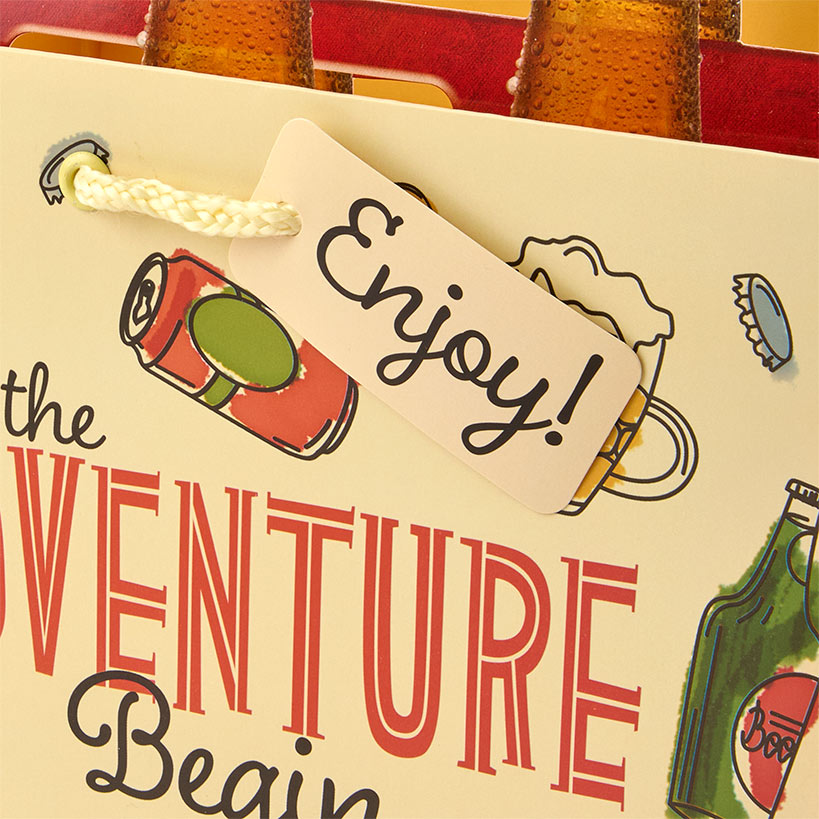 Beer Bottle Gift Bag Set - 3-Pk.#select-bag_ping-pong