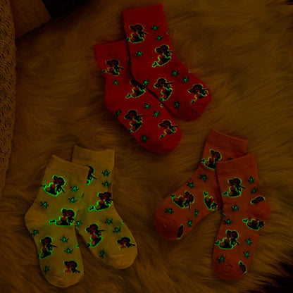 Kid's Glow in the Dark Socks 3 Pack