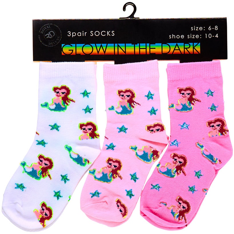 Kid's Glow in the Dark Socks 3 Pack