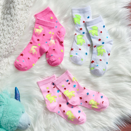 Kid's Glow in the Dark Socks 3 Pack