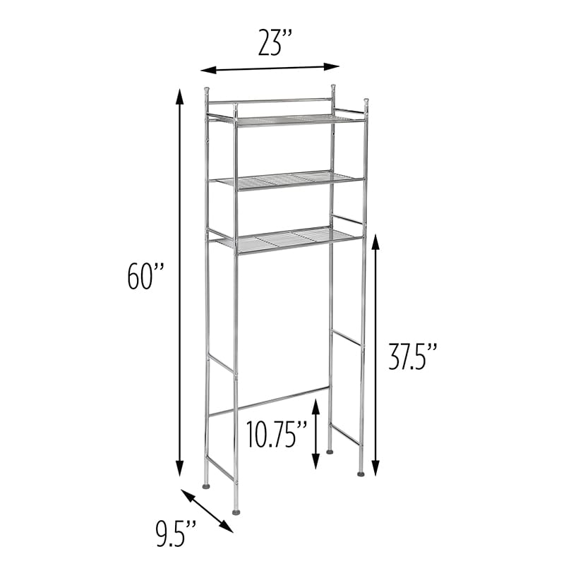 Over-The-Toilet Storage Shelf 3-Tier