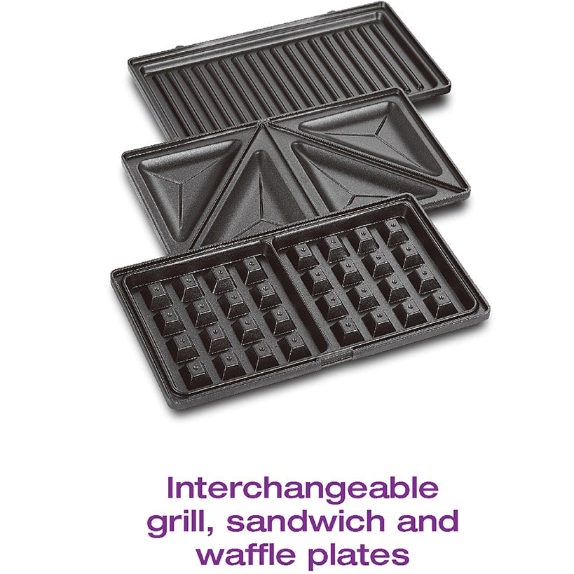 3-in-1 Grill, Sandwich & Waffle Maker