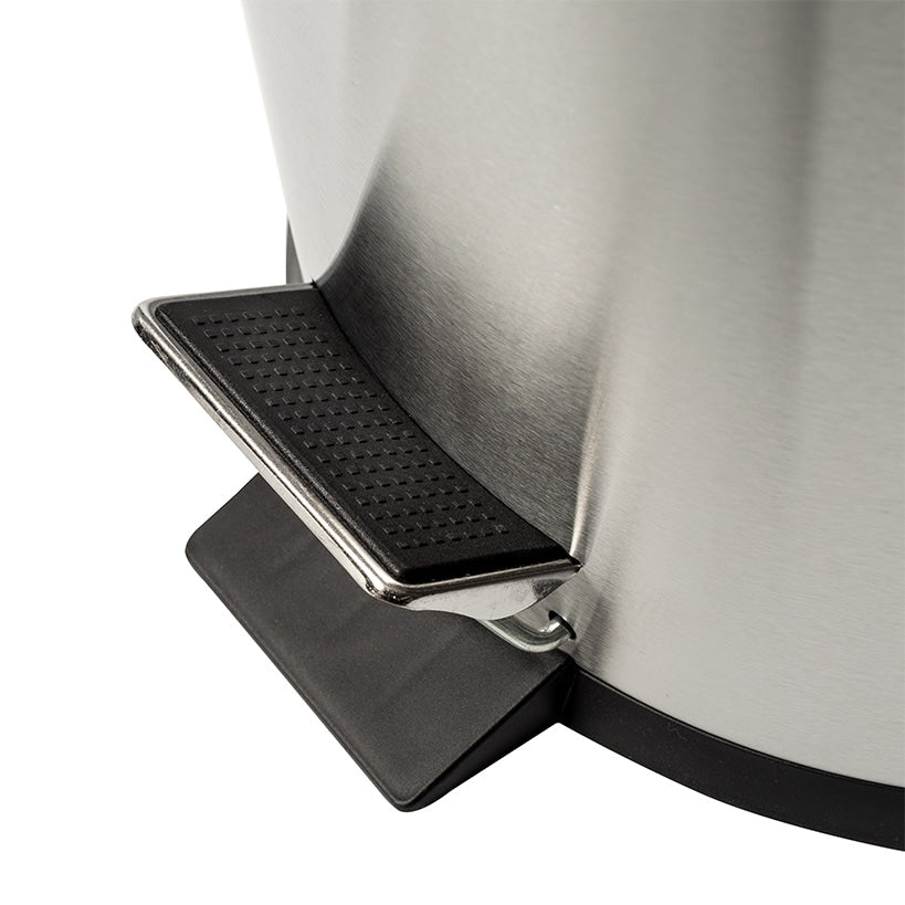 Round Stainless Steel Step Trash Can With Step Pedal 30-L