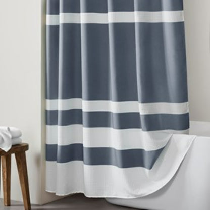 1 PCS 36x72'' Shower Curtain with 3M Treatment Dark Blue - image 4