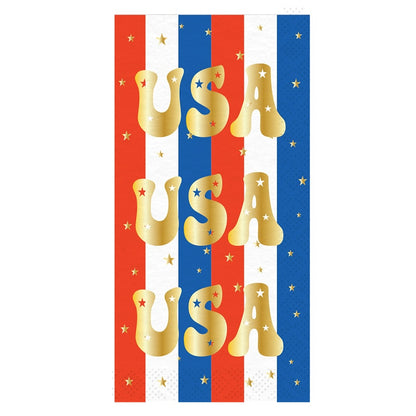 Patriotic Party Paper Dinnerware Plates and Napkins Set