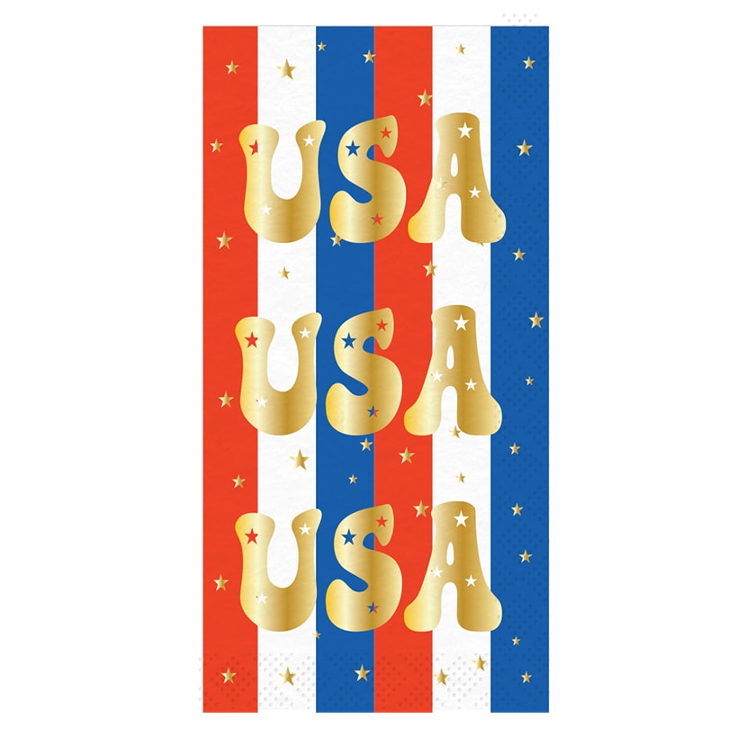 Patriotic Party Paper Dinnerware Plates and Napkins Set
