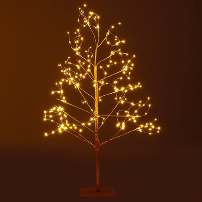 Golden Lighted LED Tree
