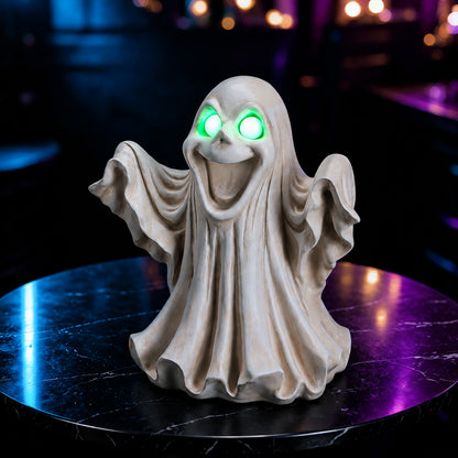 Halloween Ghost Figurine - LED Light Up with Glowing Eyes - image 17