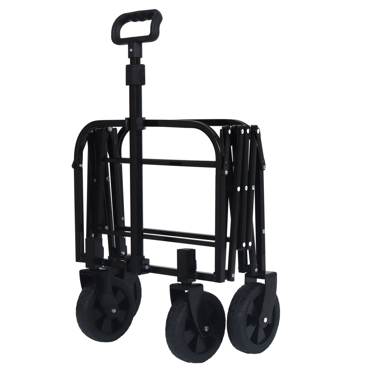 Expandable Dual-Layer Utility Wagon with 100% Extra Space - Grocery Cart for Camping, Shopping, Sports, Gardening, Fishing, Supports 225lbs, Green - image 20