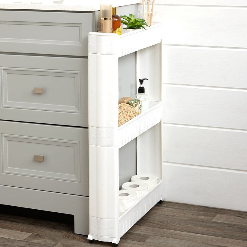 Slim Storage Cart with Wheels - 3-Tier#select-item_3-tier-white