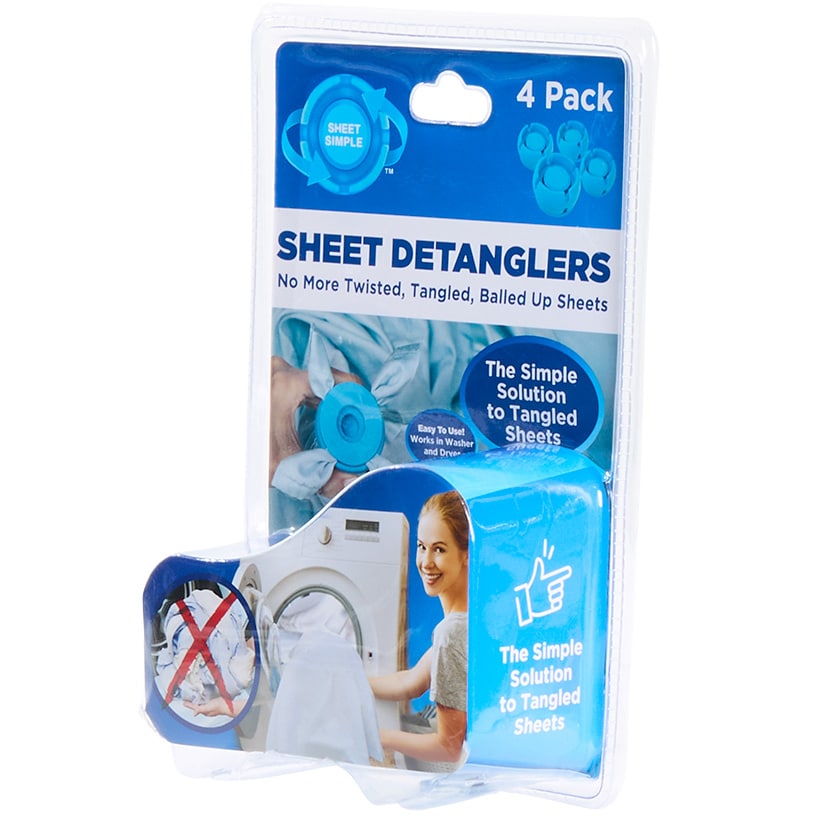 4-Pk. Simple Sheet Detanglers