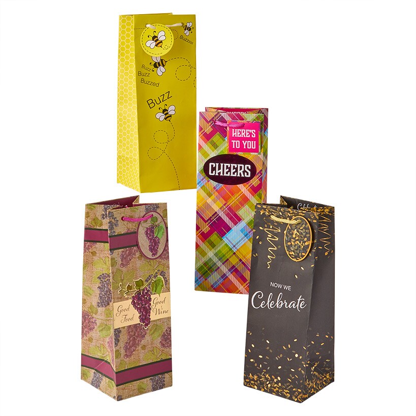 Wine Gift Bag Set - 4-Pk.