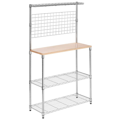 Baker's Rack with Hanging Grid Storage 4-Tier