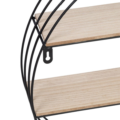 Circular Decorative Metal Wall Shelf 4-Tier