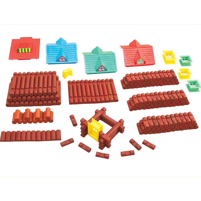 Wood Log Building Sets