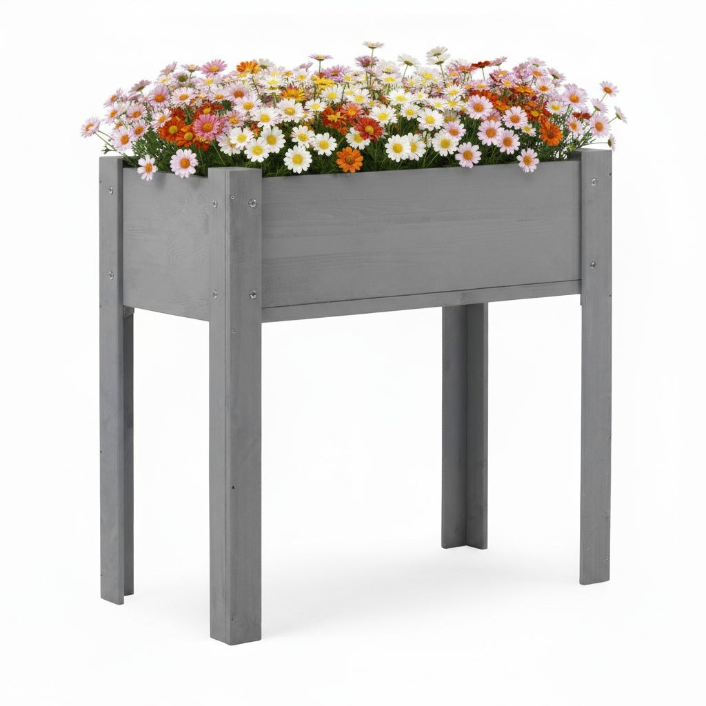 31x31x16 inch Raised Garden Bed with Legs, Elevated Wooden Planter Box for Outdoor Plants Flowers Fruits Vegetable Herb Growing - image 10