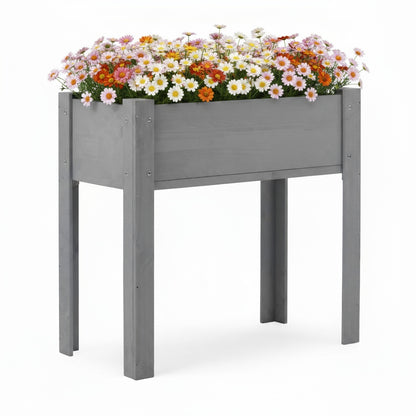 31x31x16 inch Raised Garden Bed with Legs, Elevated Wooden Planter Box for Outdoor Plants Flowers Fruits Vegetable Herb Growing - image 10