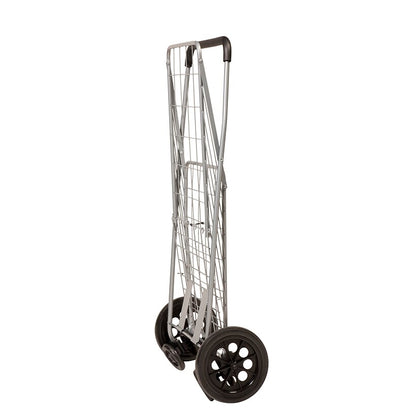 Folding Utility Cart Chrome 4 Wheel
