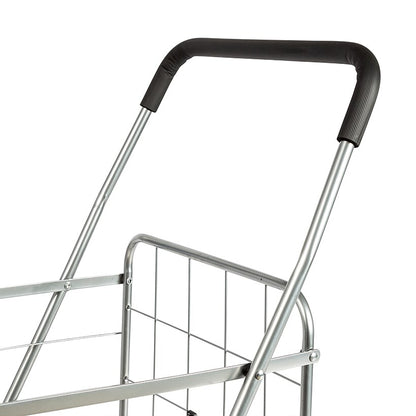 Folding Utility Cart Chrome 4 Wheel
