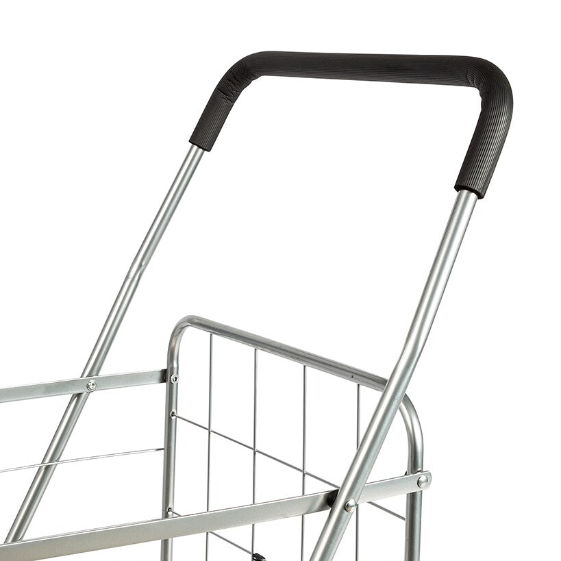 Folding Utility Cart Chrome 4 Wheel