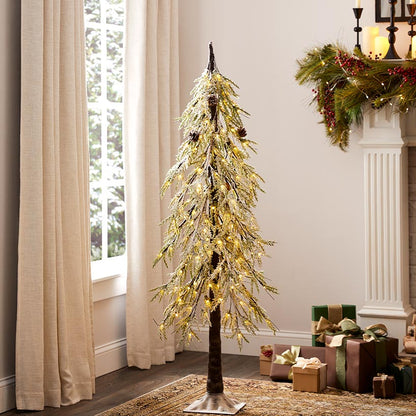 Alpine Lighted Christmas Tree