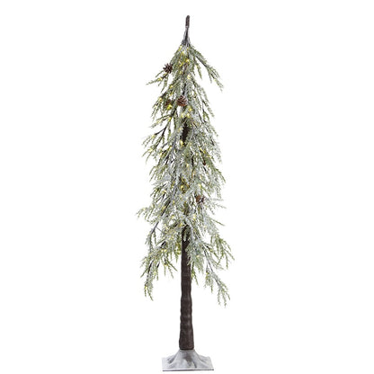 Alpine Lighted Christmas Tree