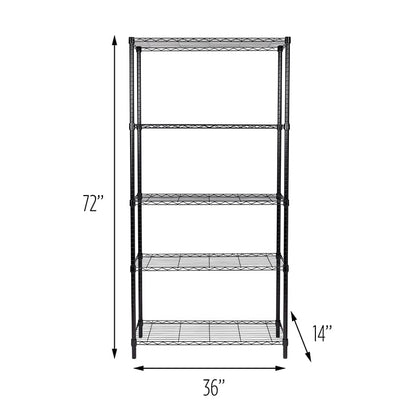 Adjustable Shelving Unit 5-Tier