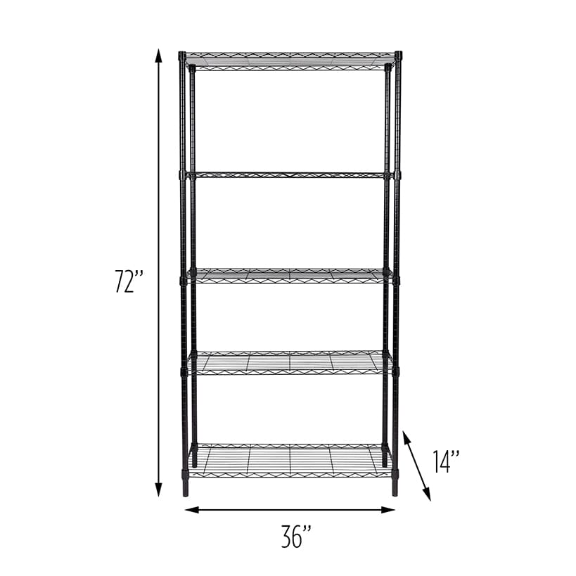 Adjustable Shelving Unit 5-Tier