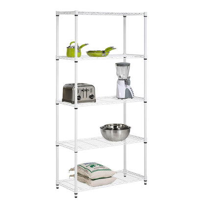 Heavy-Duty Adjustable Shelving Unit 5-Tier