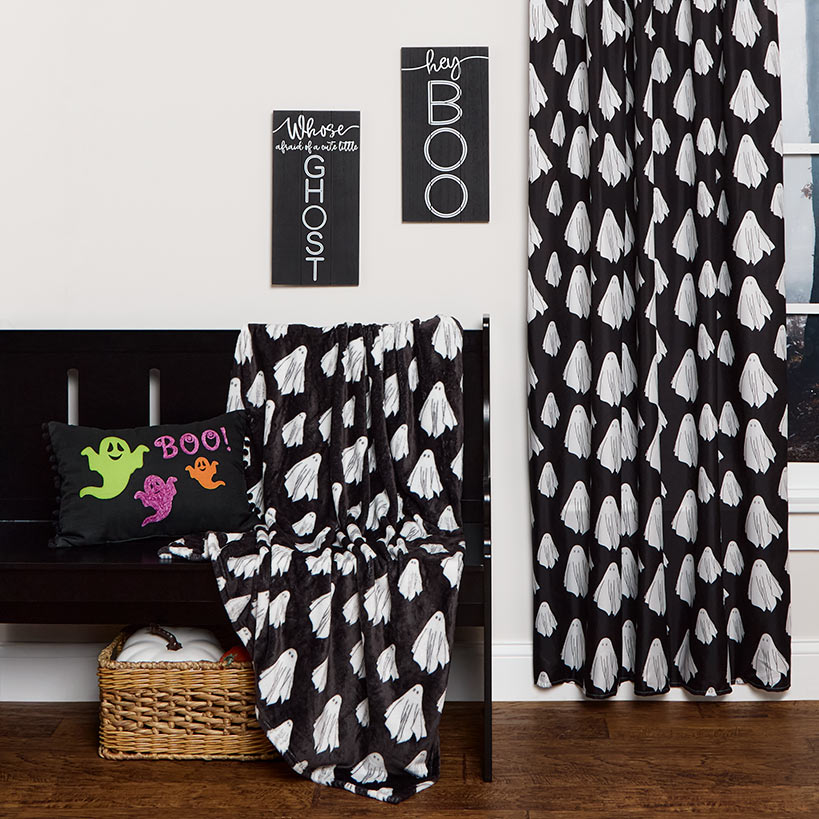 Halloween Ghost Plush Throw