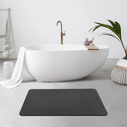 4 Colors! - 24'' X 15'' Diatomaceous Quick Drying Stone Bath Mat