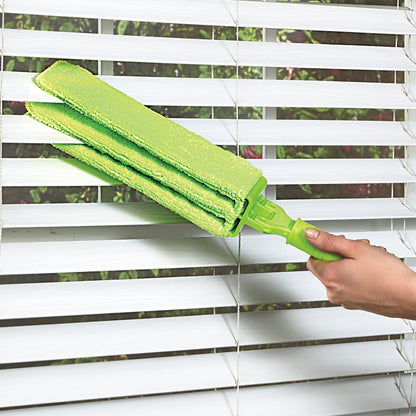 Jumbo Microfiber Blind Duster Tool With 2 Refills Machine Washable