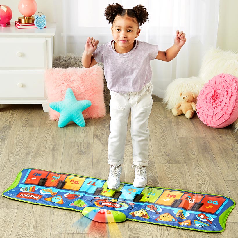 Step-to-Play Junior Piano Mat™-Musical Toy with Lights and Sounds