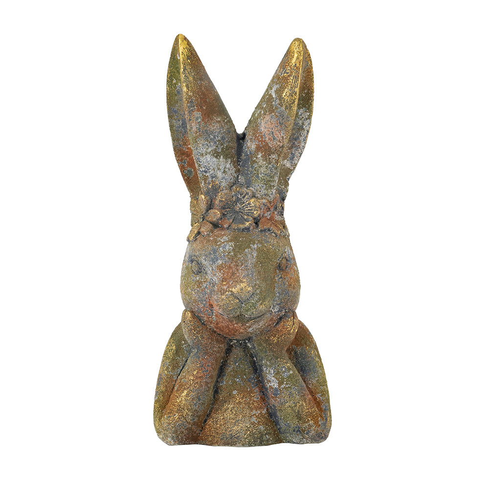 9.3x7.9x20.3"  Antique Rabbit Figurine - image 2