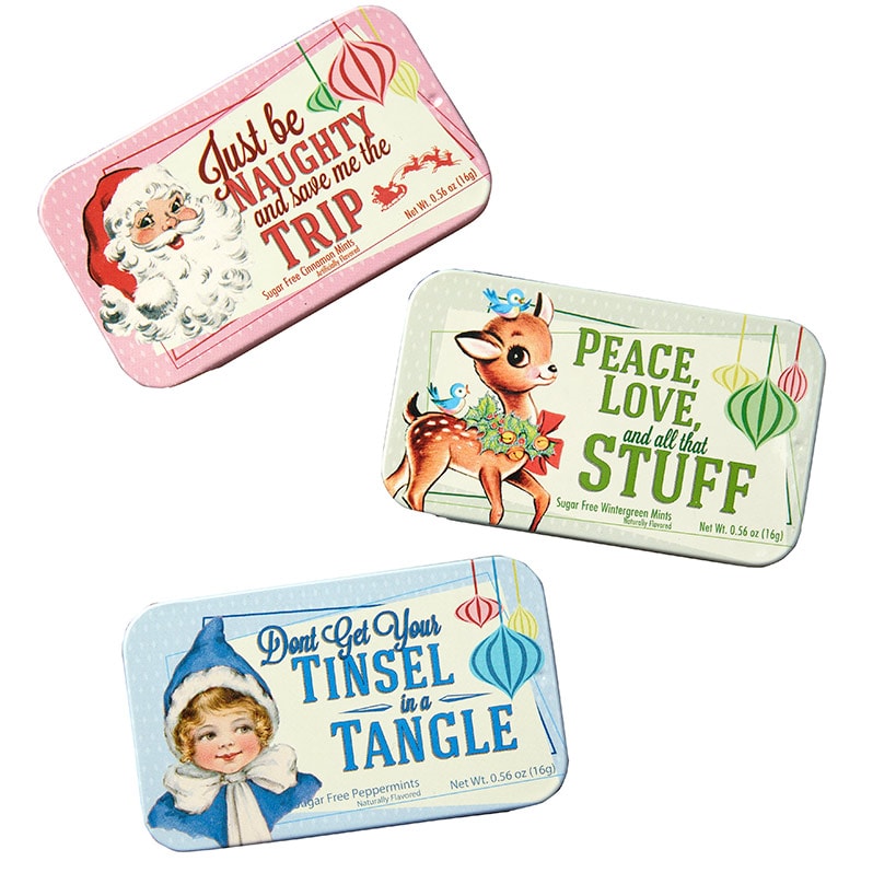 Mint Tins Novelty Christmas Design Set of 3
