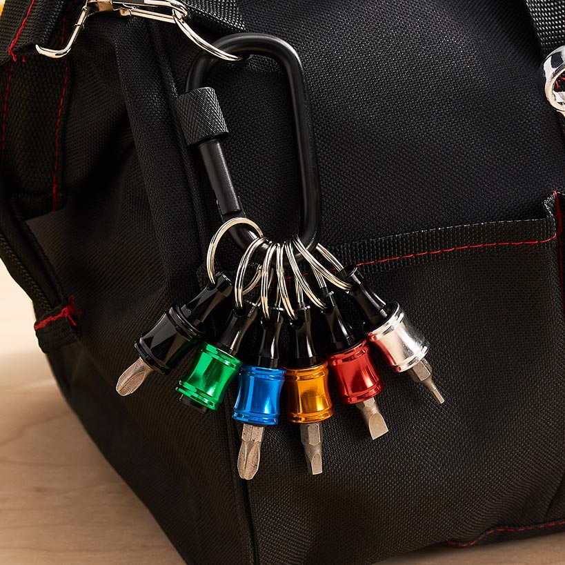 6 Color Drill Extension Bit Holder, 1/4 inch Hex Shank
