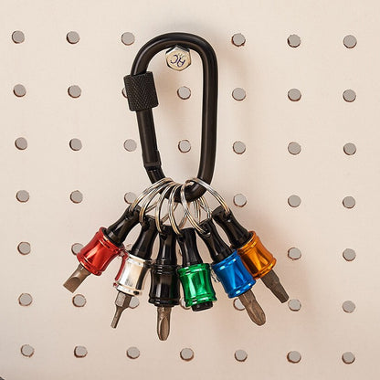 6 Color Drill Extension Bit Holder, 1/4 inch Hex Shank