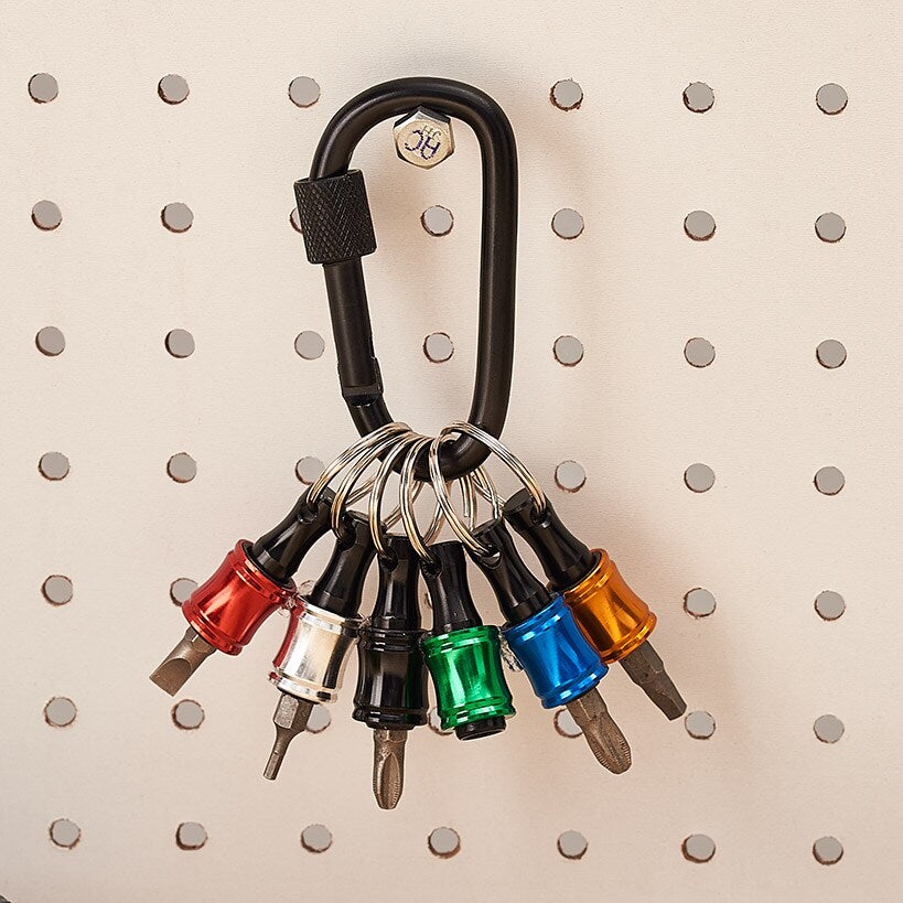 6 Color Drill Extension Bit Holder, 1/4 inch Hex Shank