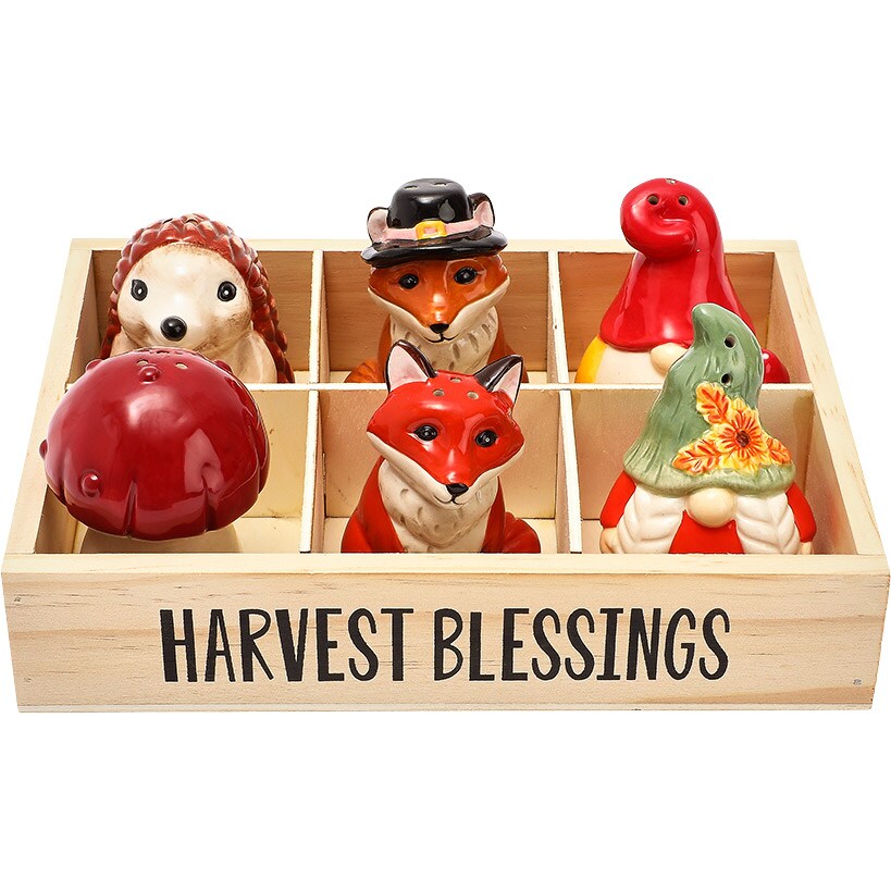 Thanksgiving Salt and Pepper Set 6 Pc.