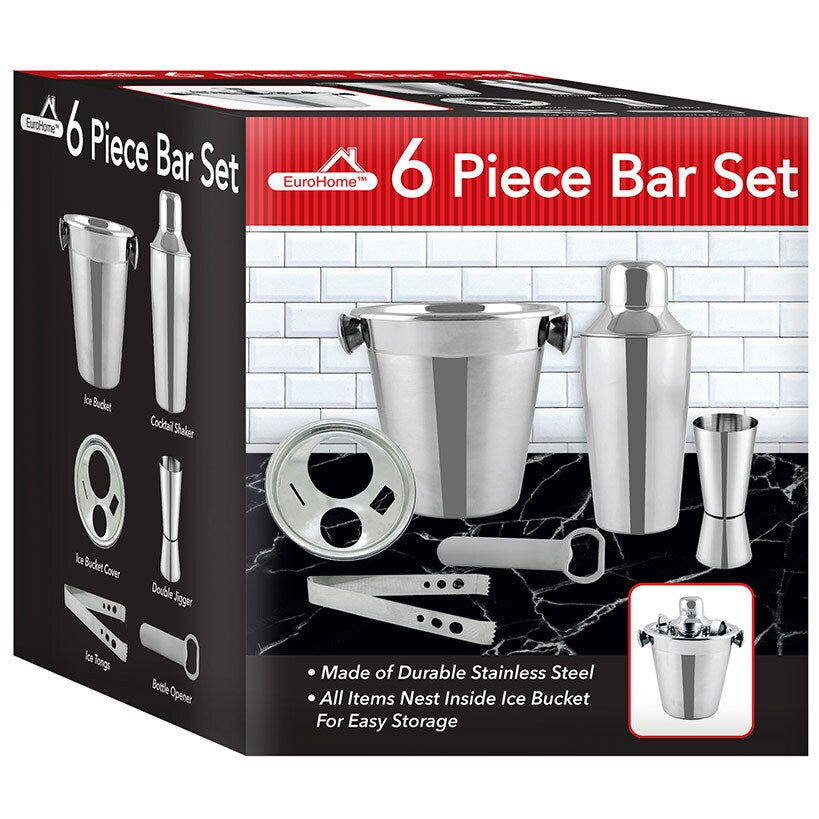 Bar Set Stainless Steel 6-Pc.
