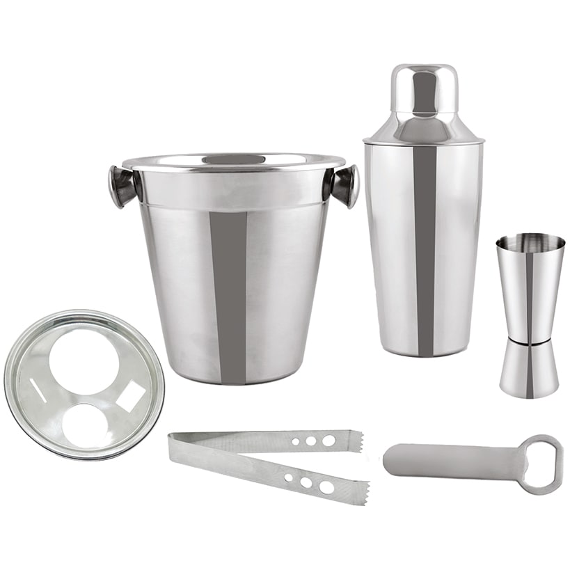 Bar Set Stainless Steel 6-Pc.