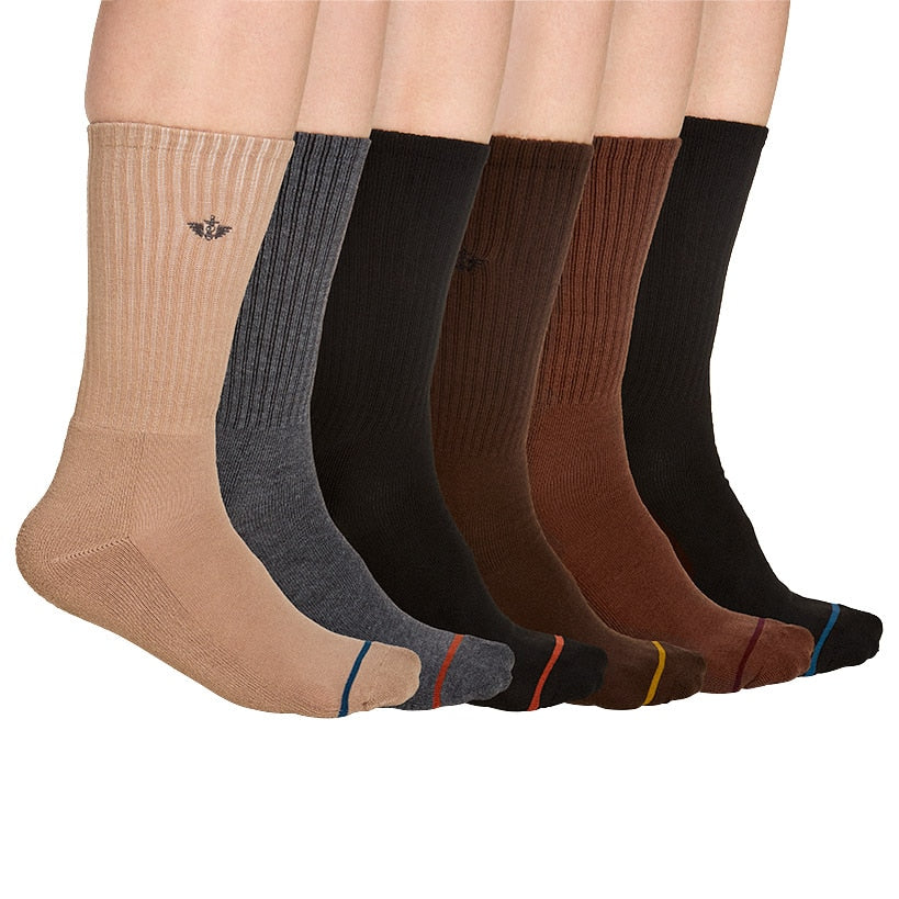 6-Pack Men's Docker's Crew Socks Half Cushion
