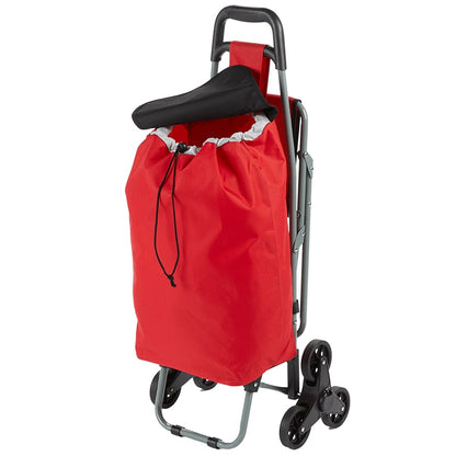 6-Wheel Shopping Cart with Seat