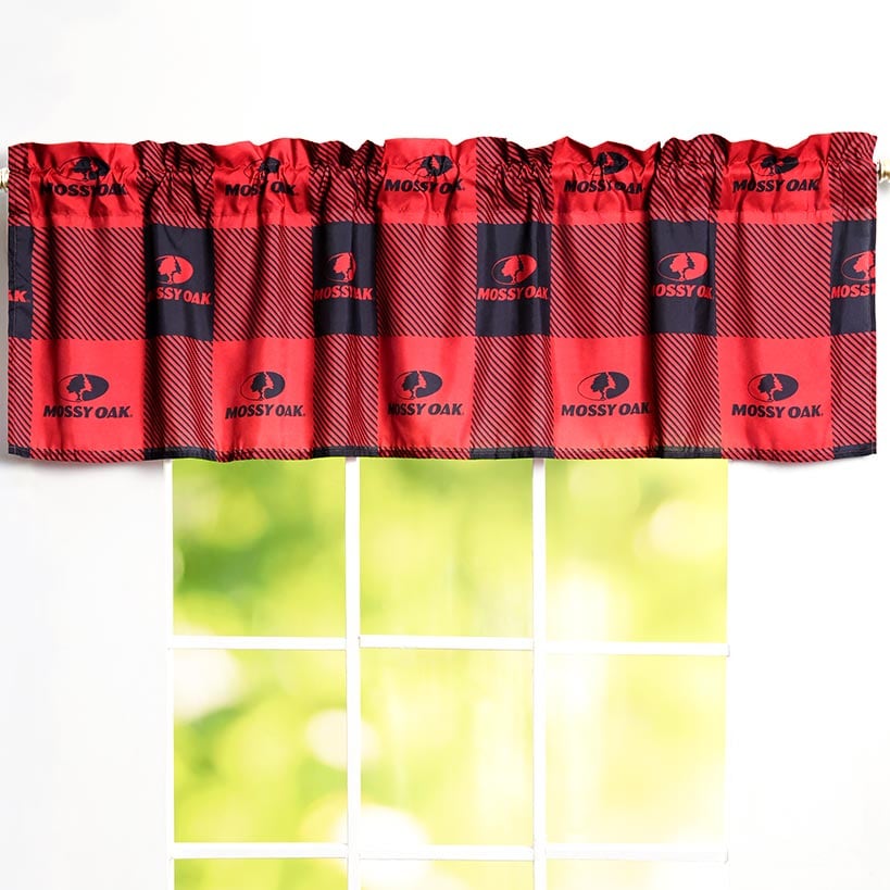 Mossy Oak Buffalo Logo Shower Curtain, Rug, Hand Towels, Valance, Hooks#select-item_valance